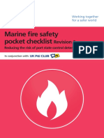 Marine Fire Safety Pocket Checklist - Rev. 2