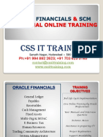 Oracle Financials & SCM Functional Training in Hyderabad
