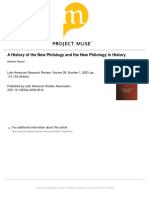 RESTALL, M. a History of the New Philology and the New Philology in History, 2003