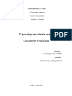 Orientación vocacional: funciones del psicólogo y métodos de evaluación