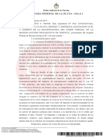 Declaran La Nulidad Del Fallo Que Había Resuelto La Inconstitucionalidad de La Designación Del Juez Culotta Como Subrogante Del Juzgado Federal #1 de La Plata en Materia Electoral