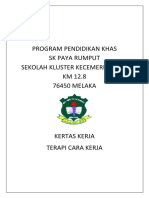 Kertas Kerja Terapi Cara Kerja 2016