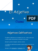 Clasificacion de Adjetivos