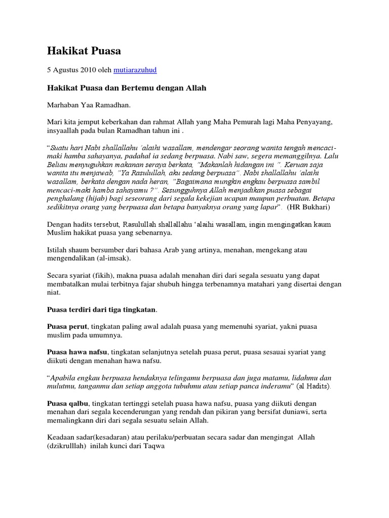 Hadits Tentang Puasa Ramadhan Dalam Bahasa Arab Gambar Islami