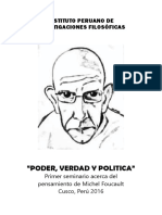 Primer seminario de poder, verdad y politica. Cusco - Perú