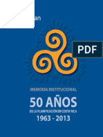 Memoria Institucional Mideplan 1963-2013