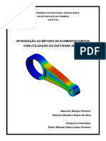 Apostila MEF (Método Dos Elementos Finitos) Utilizando ANSYS - Prof. Pedro Manuel (CEFET-RJ) PDF