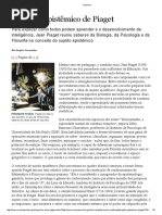 o Sujeito Epistêmico de Piaget