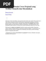 Download 12 Contoh Desain Cover Proposal Yang Terlihat Menarik Dan Meyakinkan by Nina Floyd SN355297380 doc pdf
