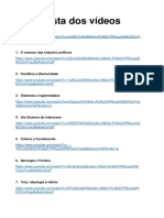 Lista Dos Vídeos - CP PDF