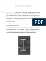 Aplicaciones Del Momento de Inercia A La Ingenieria Civil