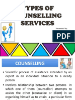 Types of Counselling Services