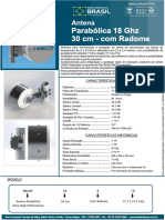 Parabolica UHP - 30cm - 18 GHZ - Com Radome Shield