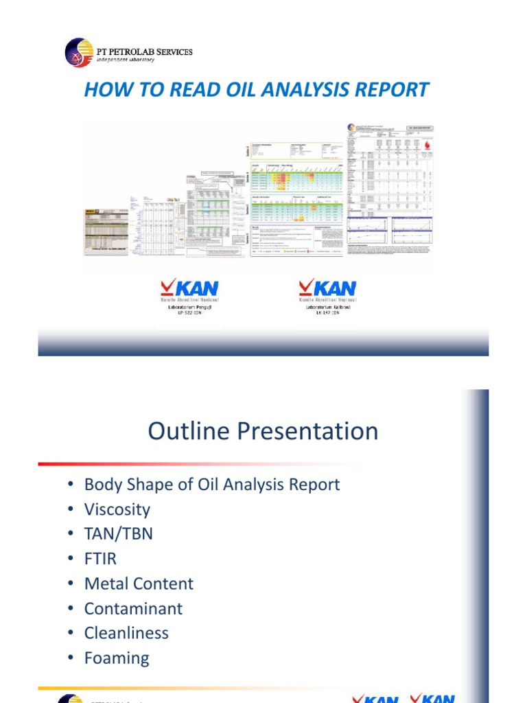 How To Read Lube Oil Analysis Report PDF
