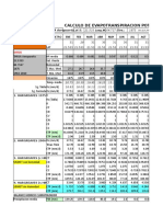 Calculo de Evapotrnaspiracion