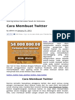 Cara Membuat Twitter