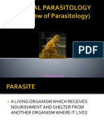 Lecture 21 - Overview of Parasitology
