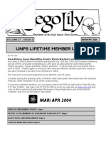 Unps Lifetime Member Update: MAR/ APR 2004