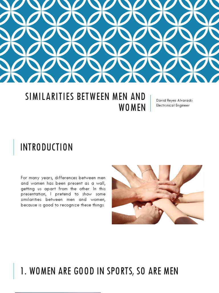 Similarities Between Men and Women PDF