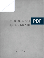Români Şi Bulgari - Panaitescu PDF