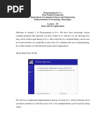 Programming in C++ Prof. Partha Pratim Das Department of Computer Science and Engineering Indian Institute of Technology, Kharagpur Lecture - 07 Stack and Its Applications