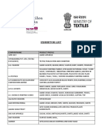Document - List of Exhibitors1 - Textiles India 2017