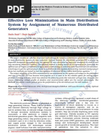 Effective Loss Minimization in Main Distribution System by Assignment of Numerous Distributed Generators