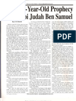 Rabbi Judah Ben Samuel Jubilee Prophecy