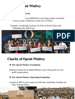 Charity of Oprah Winfrey