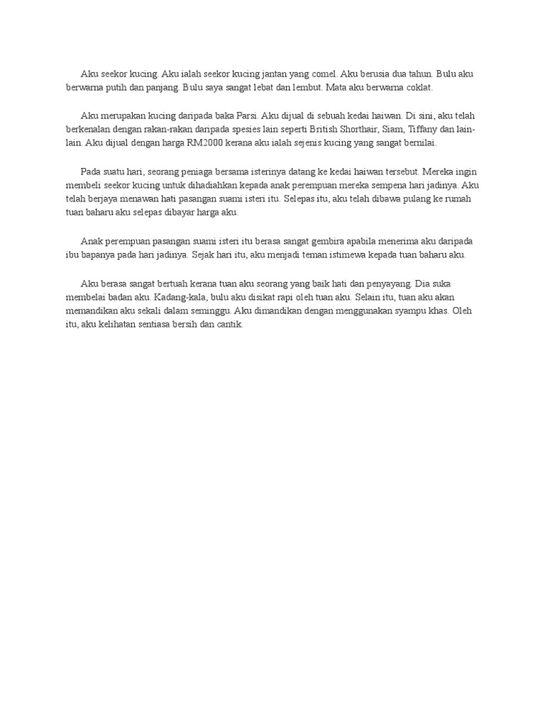 Aku Seekor Kucing  PDF