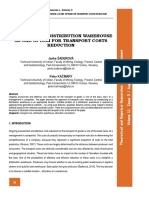 Allocation of Distribution Warehouse As One Option For Transport Costs Reduction PDF