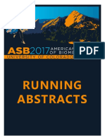 ASB2017 Running Abstracts
