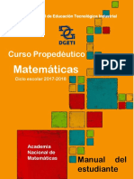 Curso Propedéutico MATEMATICAS 2017