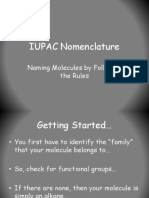IUPAC Nomenclature: Naming Molecules by Following The Rules