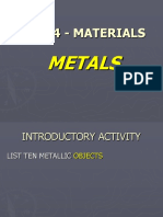 Unit 4 - Materials: Metals