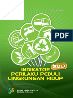 Indikator Perilaku Peduli Lingkungan 2013