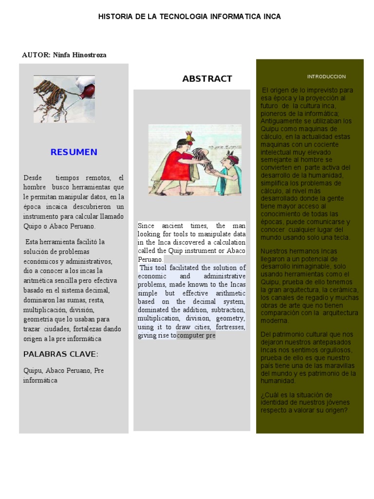Innovaciones de la Tecnología Inca | PDF | Imperio Inca | Sociedad