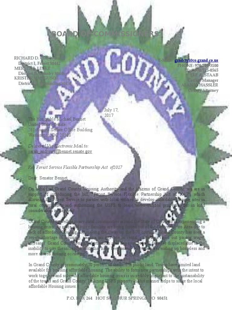 Letter of SupportGrand County Housing Authority PDF Affordable