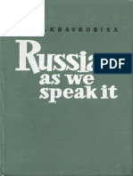 S. Khavronina - Russian As We Speak It PDF