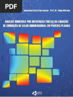 Análise numérica de condução bidimensional em parede plana por diferenças finitas no matlab
