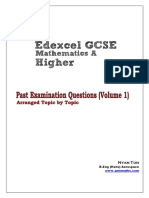 GCSE Past Examination Questions Volume 1 PDF