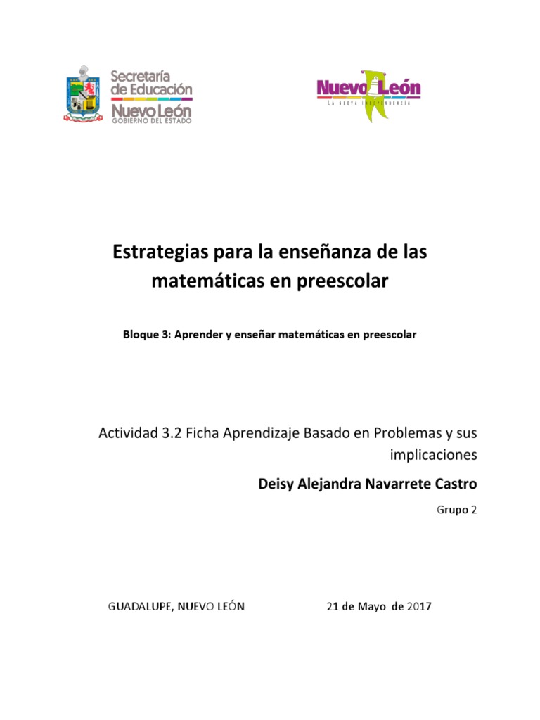 Estrategias de Matemáticas en Preescolar | PDF