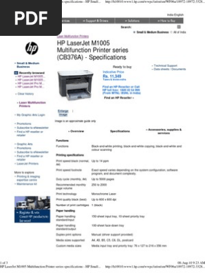 hp m1005 pdf scan