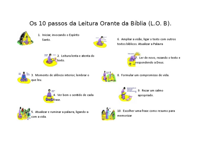 Os 10 Passos Da Leitura Orante Da Bíblia | Bíblia | Comportamento e