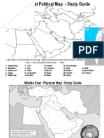 Middle East Map Study Guide 2017