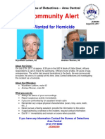02 AUG 17 - Wanted For Homicide