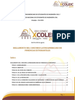Reglamento Del Concurso Latinoamericano de Ponencias Estudiantiles COLEIC 2014 PDF