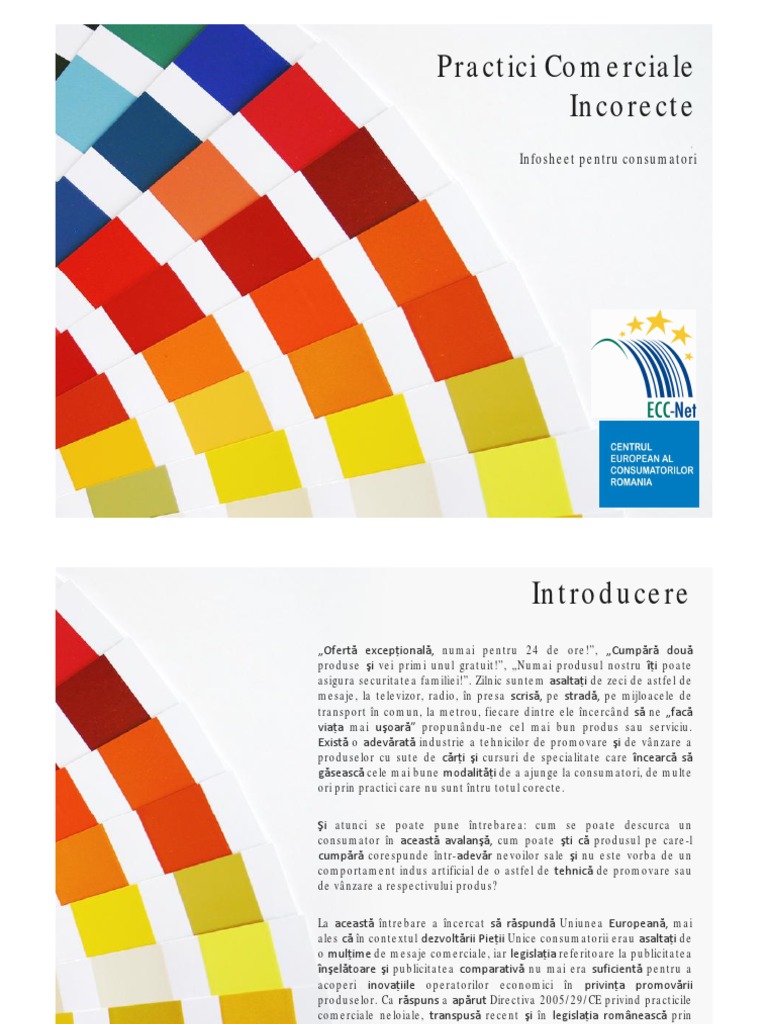 de Informare A Consumatorilor | PDF