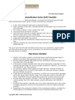 SIF Pipe Stress Checklist PDF