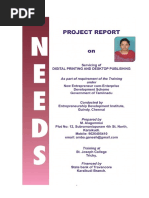 Download Digital Printing and Desktop Publishing Project Report by Ganesh Babu SN355395935 doc pdf